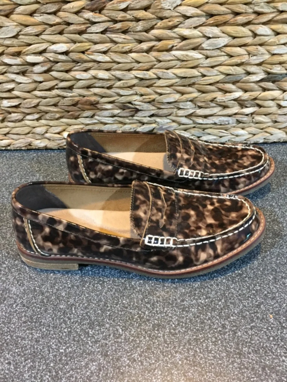 Sperry Women’s Patent Tortoiseshell Penny Loafers - Brown